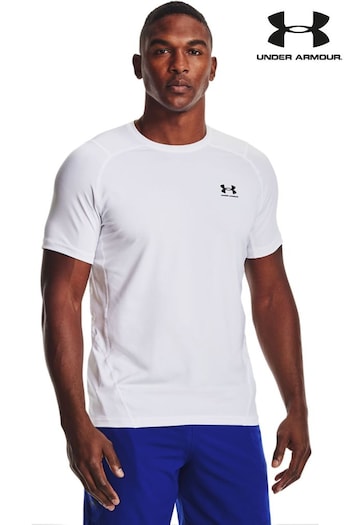 Under Armour White Heat Gear Fitted T-Shirt (D61883) | £31