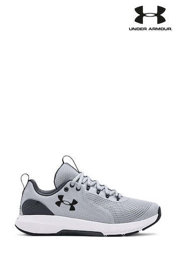 Under Armour Grey Charged Commit Trainers (D61980) | £71