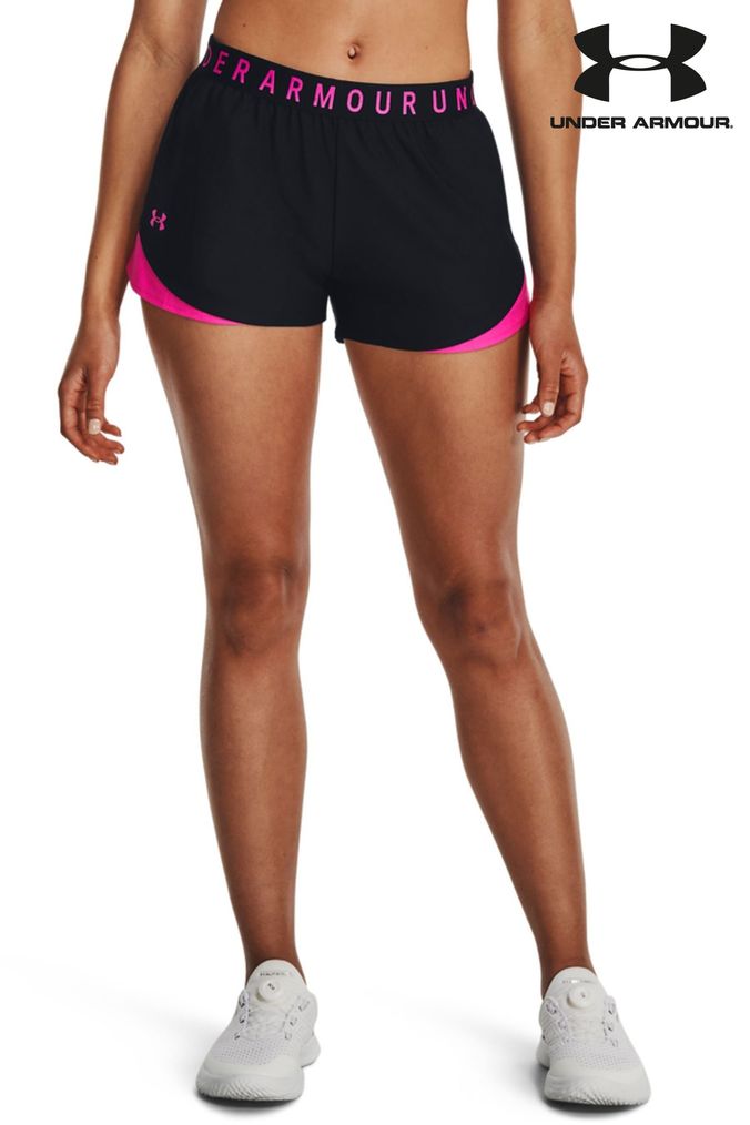 Black under armour shorts womens sales