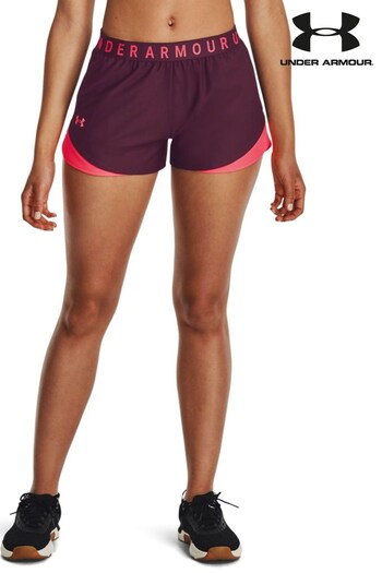 Under Armour Maroon Red Play Up 3.0 Shorts (D62030) | £25