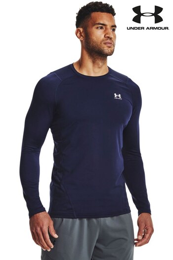 Under Armour Blue Coldgear Armour Fitted Crew Sweatshirt (D62054) | £49
