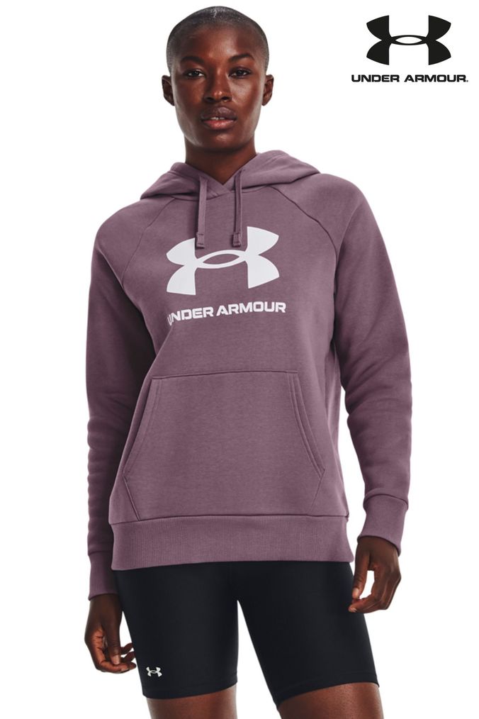 Under Armour Purple Rival Fleece Big Logo Hoodie (D62133) | £53