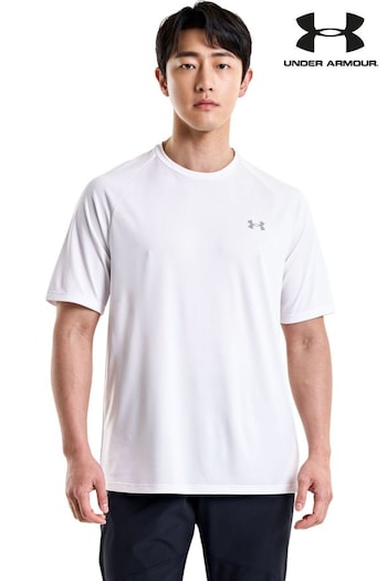 Under Armour Tech Reflective Short Sleeve White T-Shirt (D62277) | £31