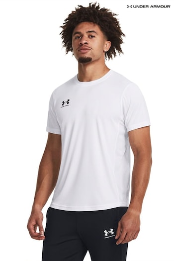 Under Armour White Challenger Train Short Sleeve T-Shirt (D62302) | £25