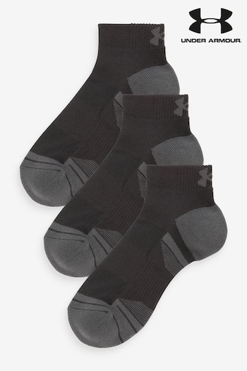 Under Breeze Armour Black Tech Low Socks 3 Pack (D62579) | £11