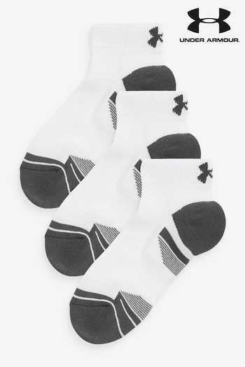 Under Armour White Tech Low Socks 3 Pack (D62581) | £11