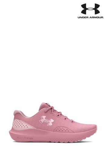 Under Armour Stretch Pink Charged Surge Trainers (D62739) | £60