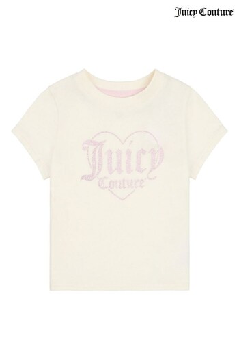 Juicy Couture Girls Pink Print T-Shirt (D62754) | £20