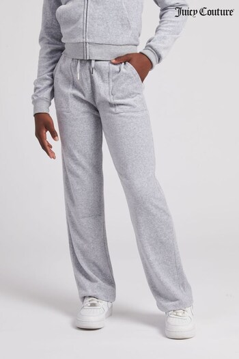 Juicy Couture Girls Velour Patch Pocket Joggers (D62763) | £70 - £84