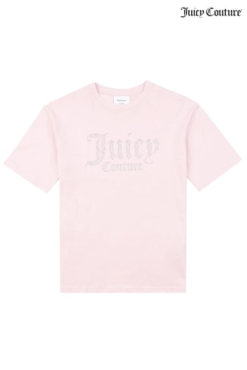 Juicy Couture Girls Diamante T-Shirt (D62824) | £35 - £42