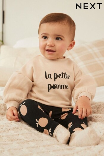 Neutral Baby Sweatshirt and Leggings Set (D63041) | £13 - £15