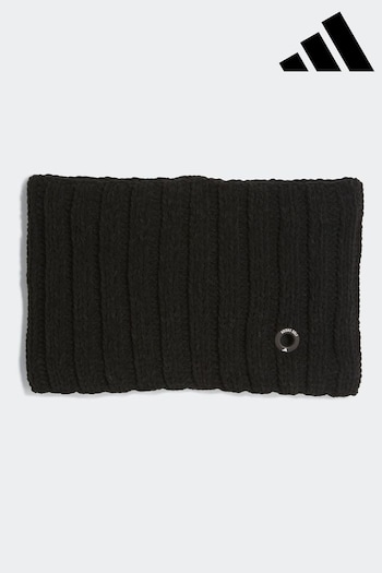 adidas media Golf Chenille Cable-Knit Neck Black Snood (D63399) | £23