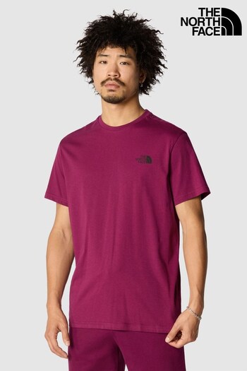 Columbia Skyway Gefüttertes T-Shirt in Burgunder Simple Dome T-Shirt (D63550) | £27