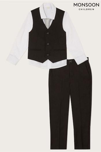 Monsoon Andrew Black Four-Piece Suit (D63560) | £75 - £95