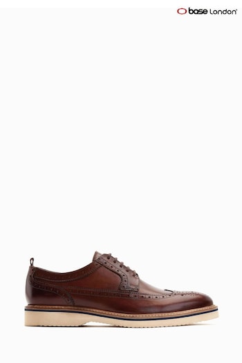 Base London Sully Lace Up Brown Brogue Shoes (D63590) | £80