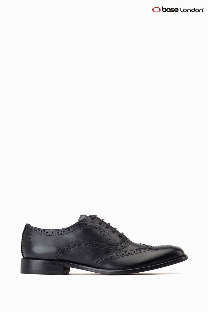 Buy Base London Black Woburn Lace Up Brogue Shoes from Next Egypt