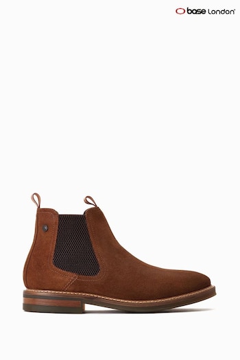 Base London Brown Masada Pull On Chelsea Boots (D63602) | £85