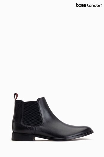 Base London Carson Pull On Black Chelsea Boots (D63615) | £80