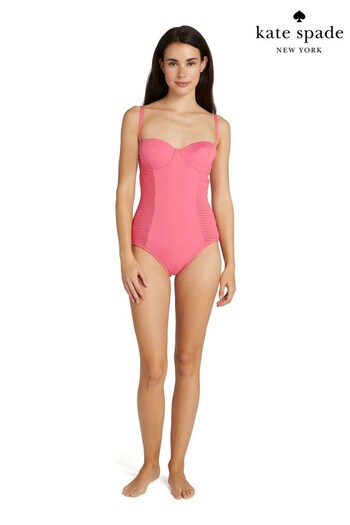 Kate Spade New York Pink Smocked Swimsuit (D64032) | £240