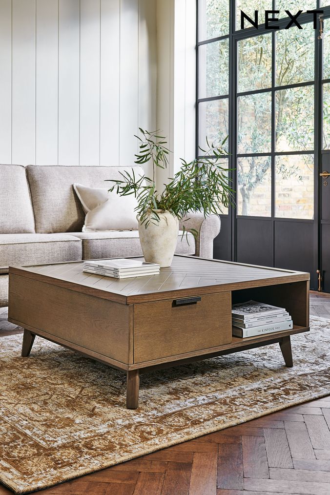 Next oak coffee table sale