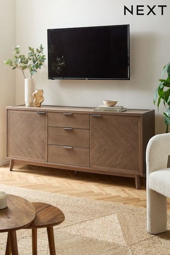 Natural Tetbury Solid Oak Extra Large Sideboard (D64072) | £825