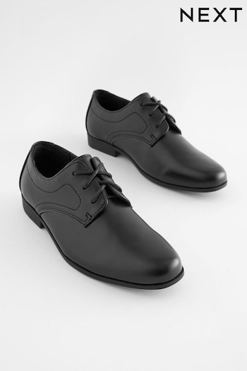 Black School Lace-Up Shoes Anthracite (D64185) | £28 - £36