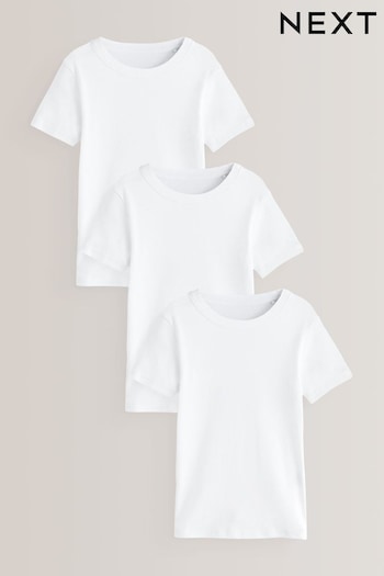 White T-Shirts 3 Pack (1.5-16yrs) (D64207) | £10 - £14