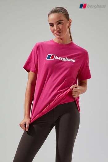 Berghaus Pink Boyfriend Big Logo T-Shirt (D64269) | £30