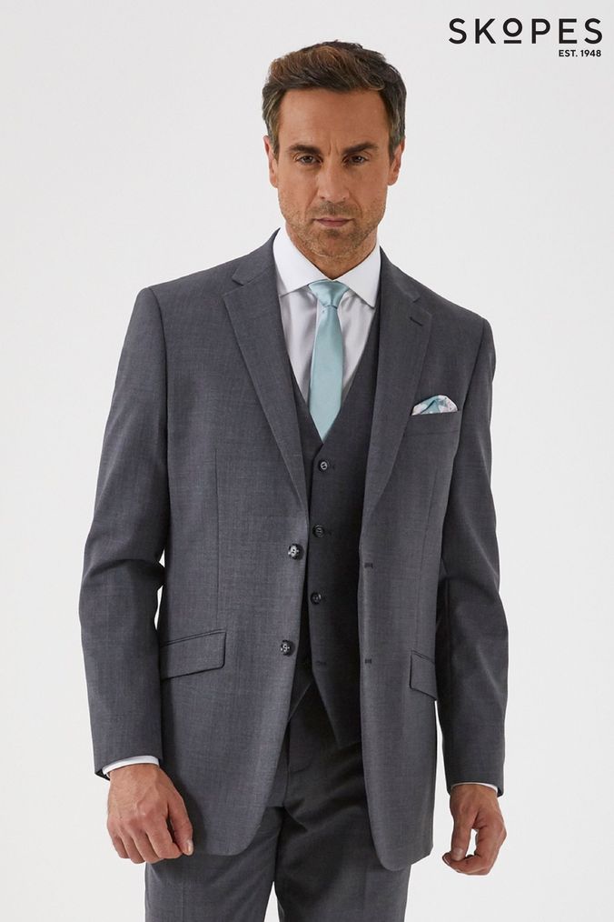 Skopes Darwin Grey Classic Fit Suit Jacket (D64295) | £130