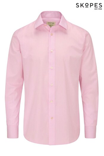 Skopes Tailored Fit Pink Sustainable Formal Shirt (D64319) | £25
