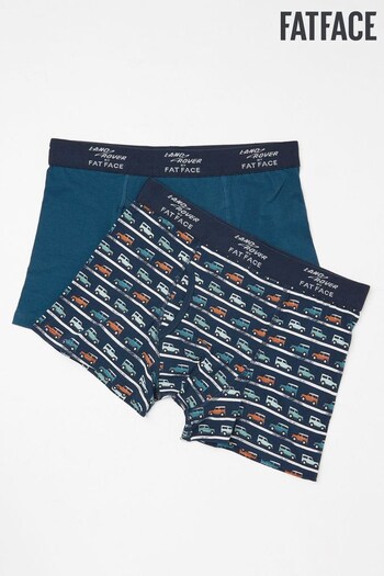 FatFace Blue Land Rover Boxers 2 Pack (D64426) | £22