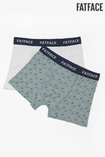 FatFace Blue Boxers 2 Pack (D64430) | £22