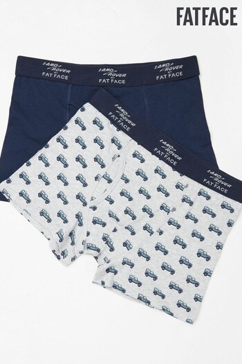 FatFace Grey Land Rover Boxers 2 Pack (D64431) | £22