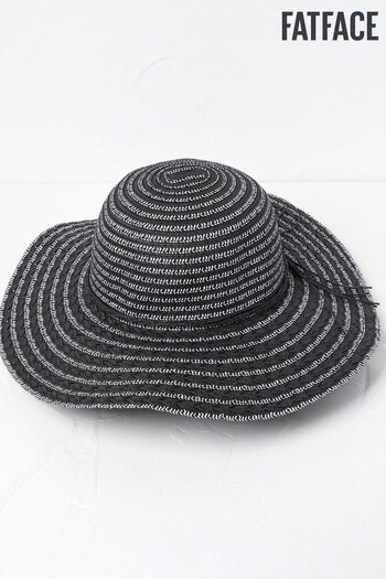 FatFace Black Straw Hat (D64439) | £20
