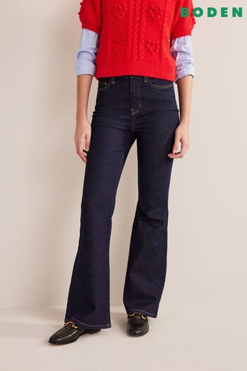 Boden Blue High Rise Comfort Flare Jeans (D64548) | £85
