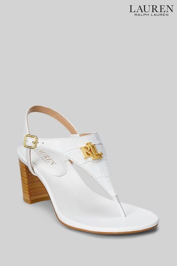 Lauren Ralph Lauren Westcott II Leather Heeled Sandals (D64575) | £129