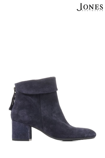 Jones Bootmaker Blue Lylah Heeled Suede Ankle heeled Boots (D64616) | £120