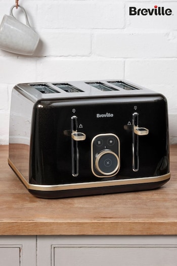 Breville Shimmer Black Aura 4 Slot Toaster (D64654) | £60
