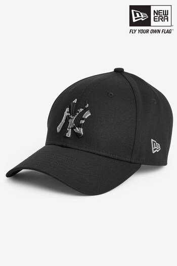 New Era® New York Yankees Seasonal Infill Black 9FORTY Adjustable Cap (D64693) | £23