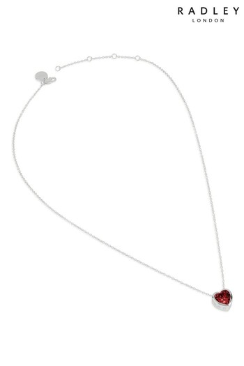 Radley Ladies Sterling Silver Heart Stone Necklace (D65162) | £45