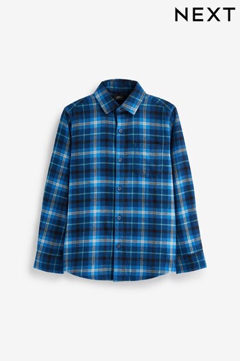 Blue Long Sleeve Check Shirt (3-16yrs) (D65604) | £13 - £18