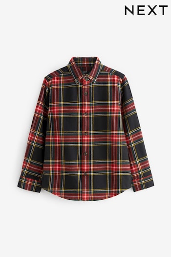 Black Long Sleeve Check Shirt (3-16yrs) (D65613) | £13 - £18