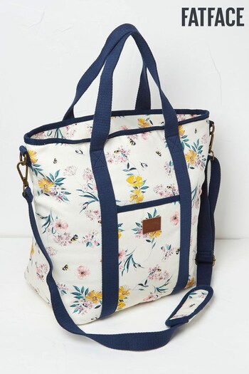 FatFace White Floral Bee Picnic Bag (D65697) | £45