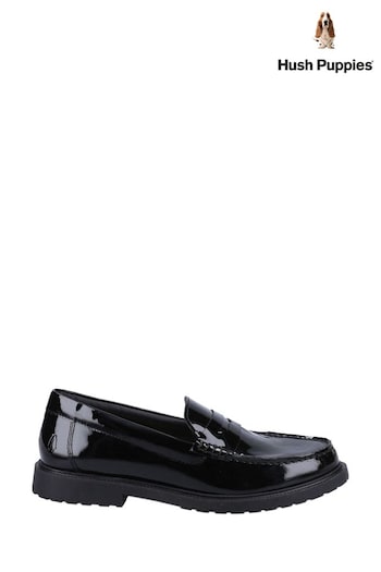 Hush Puppies Verity Black Shoes (D65742) | £60