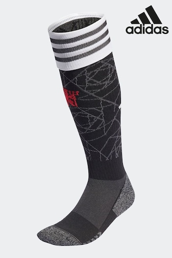 adidas Black Adult Sport Performance Manchester United 23/24 sweatshirt Socks (D66063) | £20