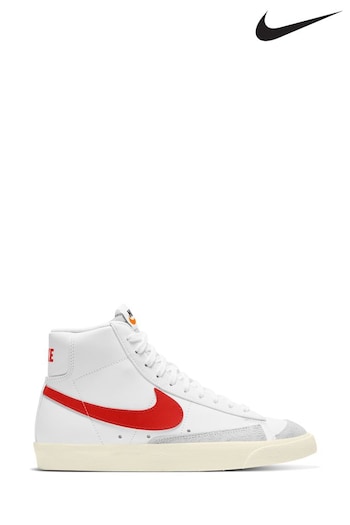 Nike Red/White Blazer Mid Trainers (D66072) | £100