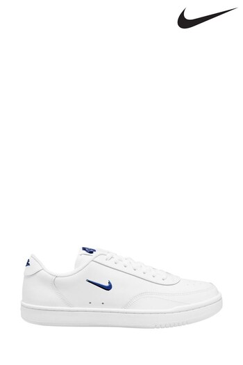 Nike White/Blue Court Vintage Trainers (D66081) | £70