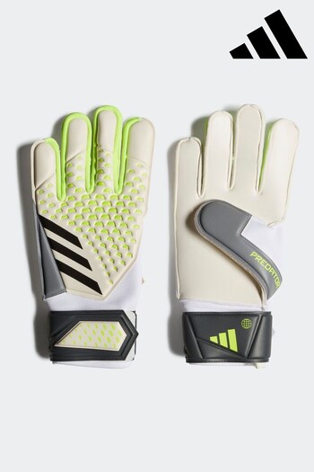 adidas White/Lemon Gloves (D66131) | £33