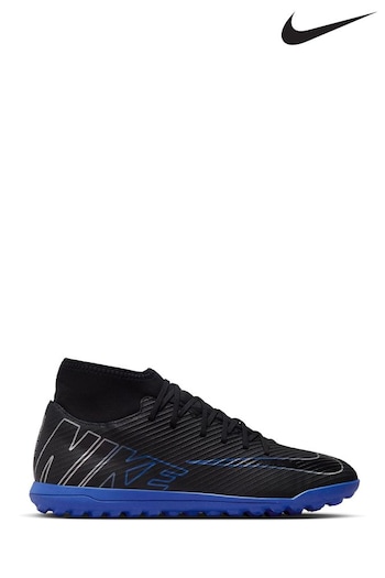 Nike Road Black Mercurial Superfly 9 Club Turf Football Boots (D66185) | £65