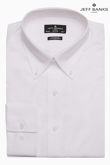 Jeff Banks Single White Cuff Dean Button Down Shirt (D66239) | £45